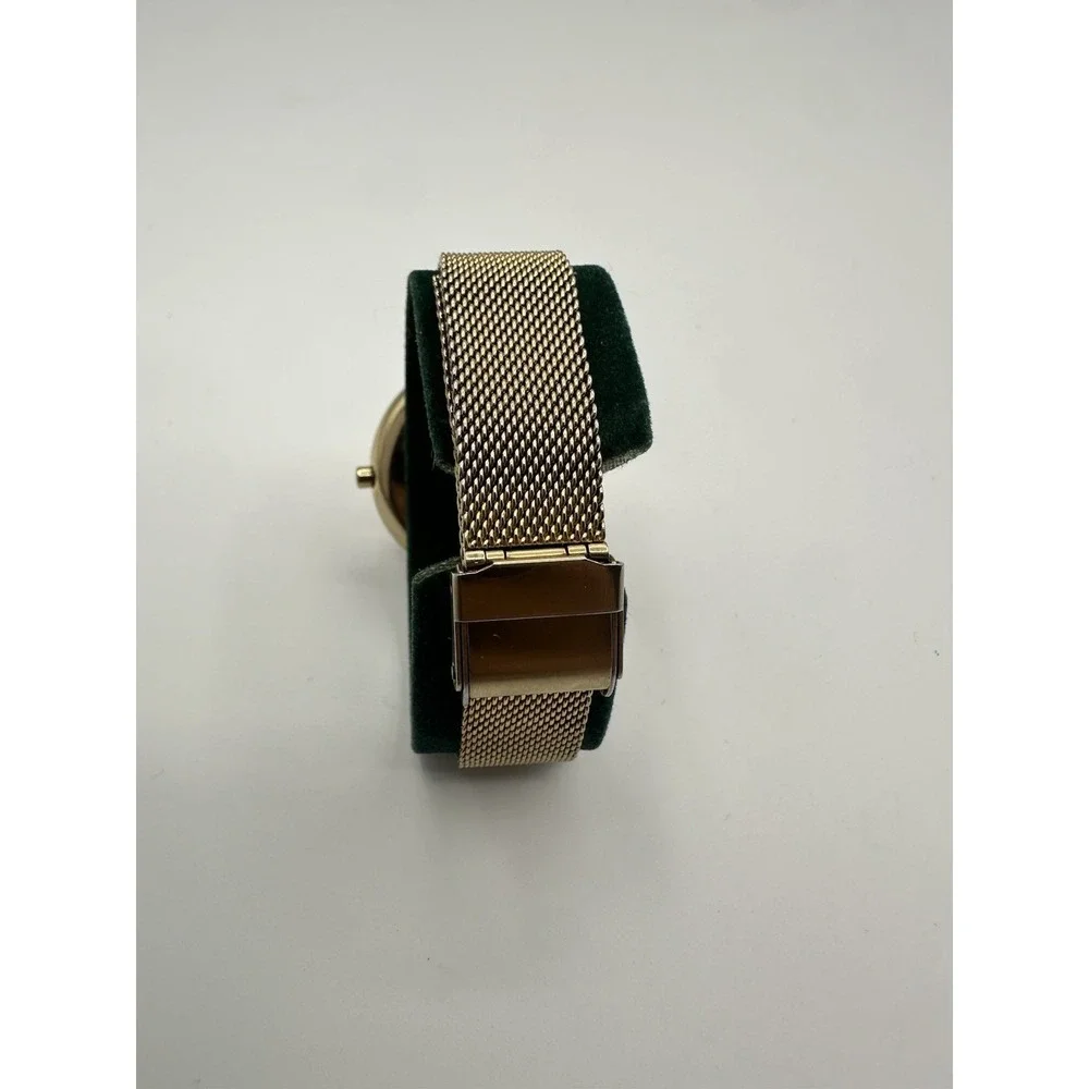 Skagen Hagen SKW7206 Women's Gold Dial Gold Tone Mesh Bracelet Watch Minimalist